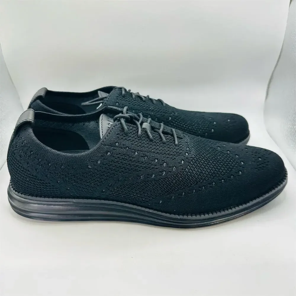 Cole Haan ØriginalGrand Stitchlite Wingtip Oxford Shoes Black Men's 11.5 M